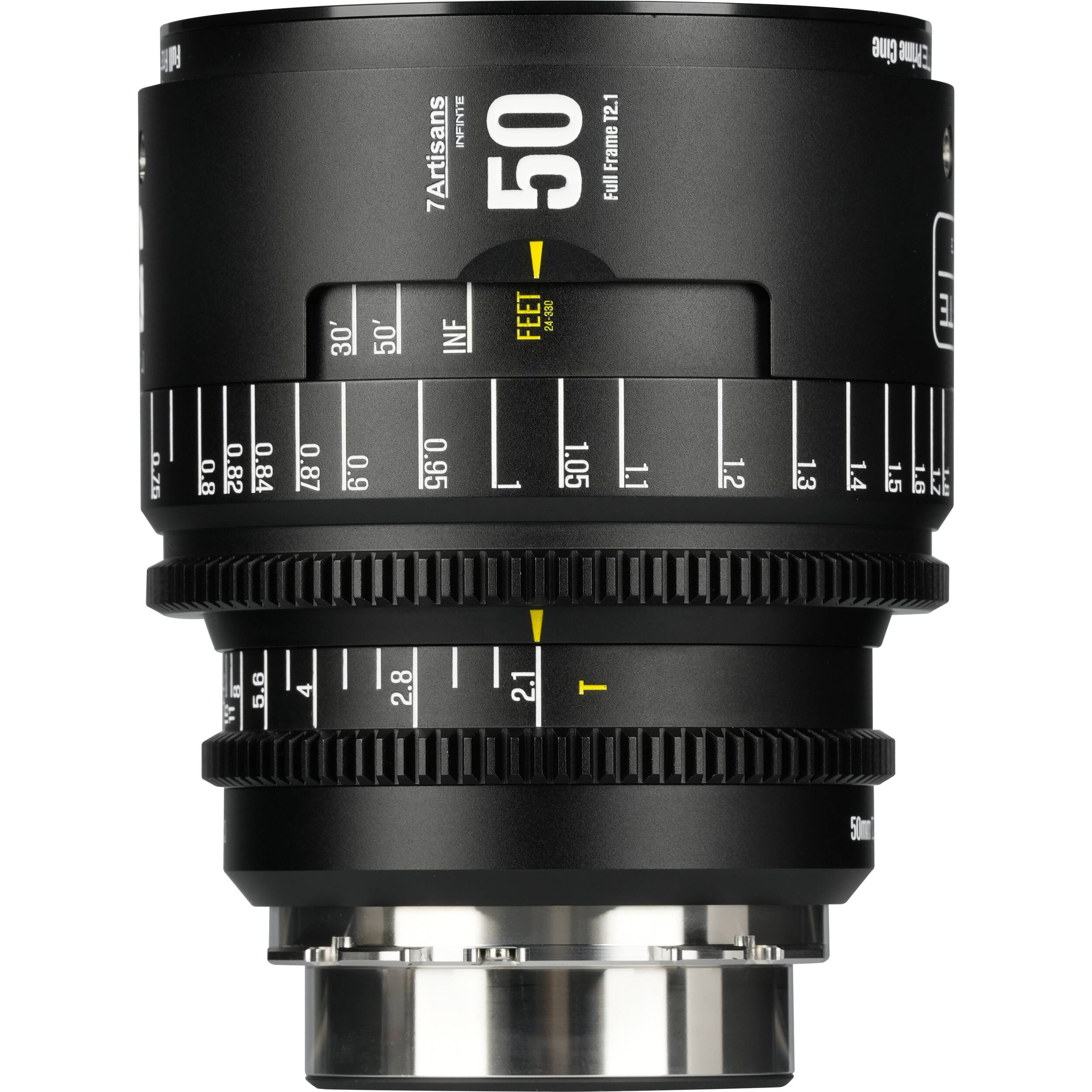 7Artisans INFINTE 50mm T2.1 Ciné Objectif (ARRI PL, Noir)