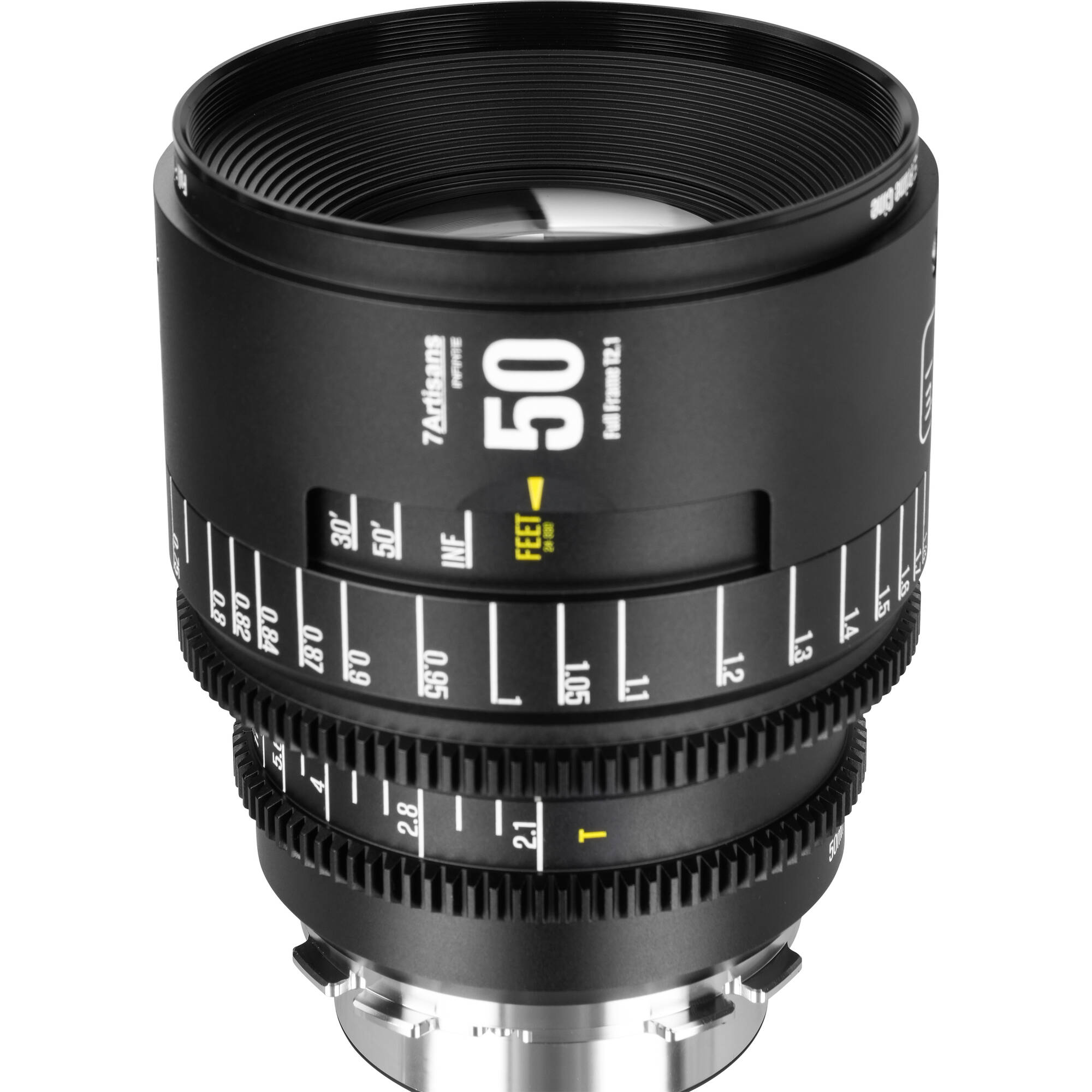 7Artisans INFINTE 50mm T2.1 Ciné Objectif (ARRI PL, Noir)
