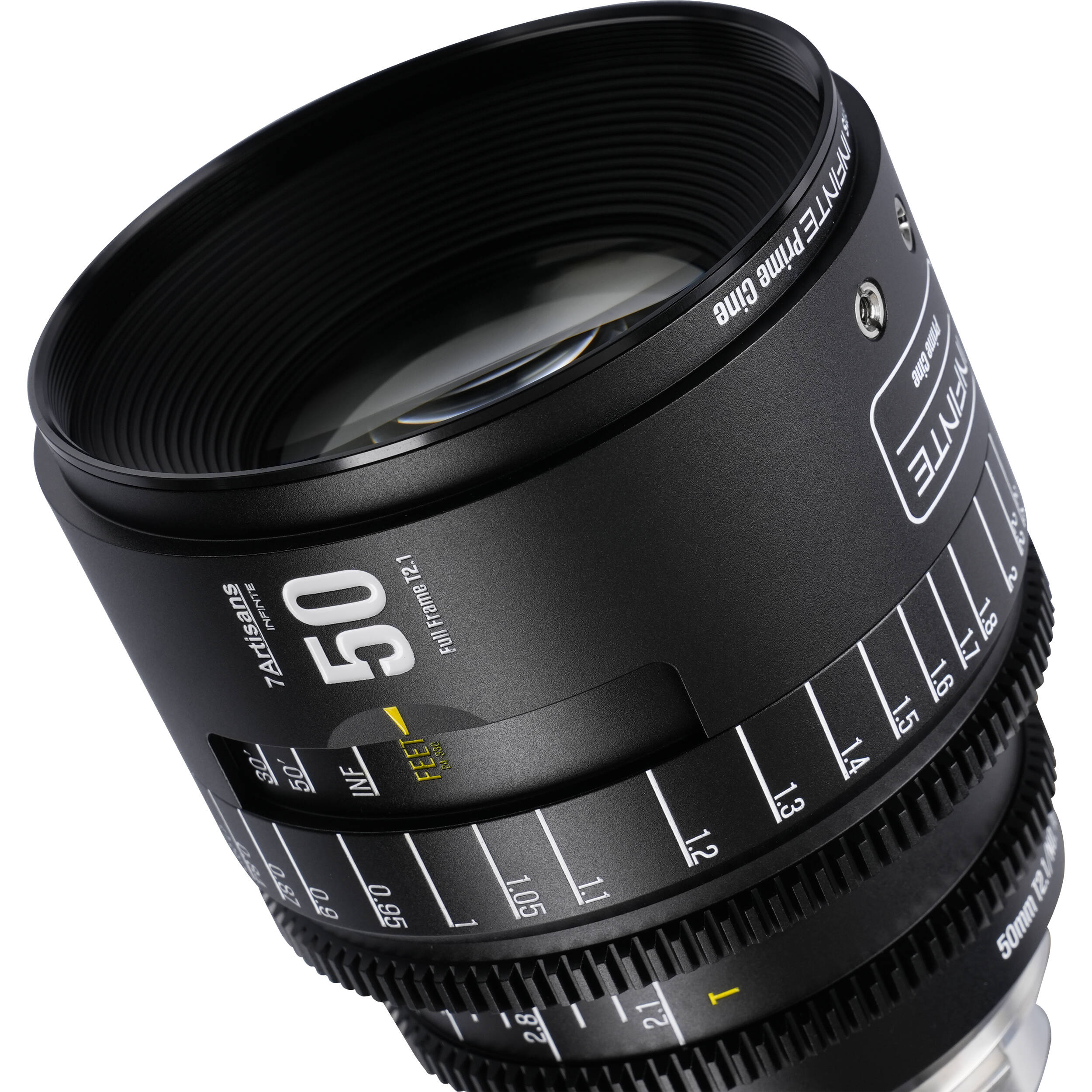 7Artisans INFINTE 50mm T2.1 Ciné Objectif (ARRI PL, Noir)