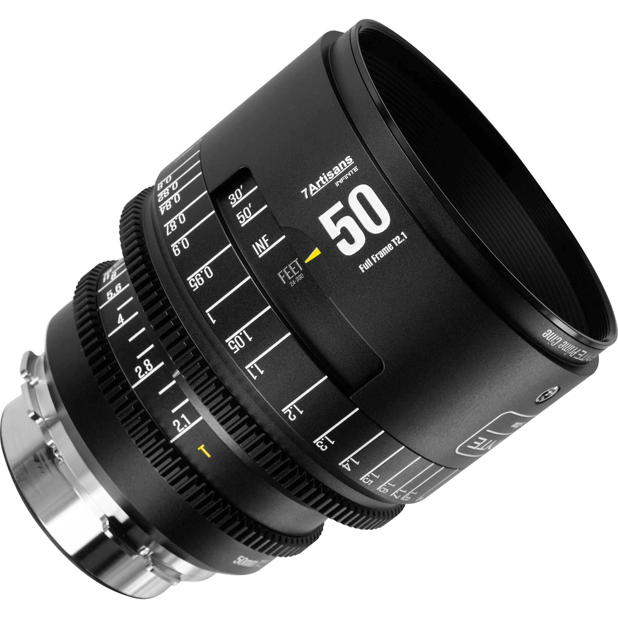 7Artisans INFINTE 50mm T2.1 Ciné Objectif (ARRI PL, Noir)