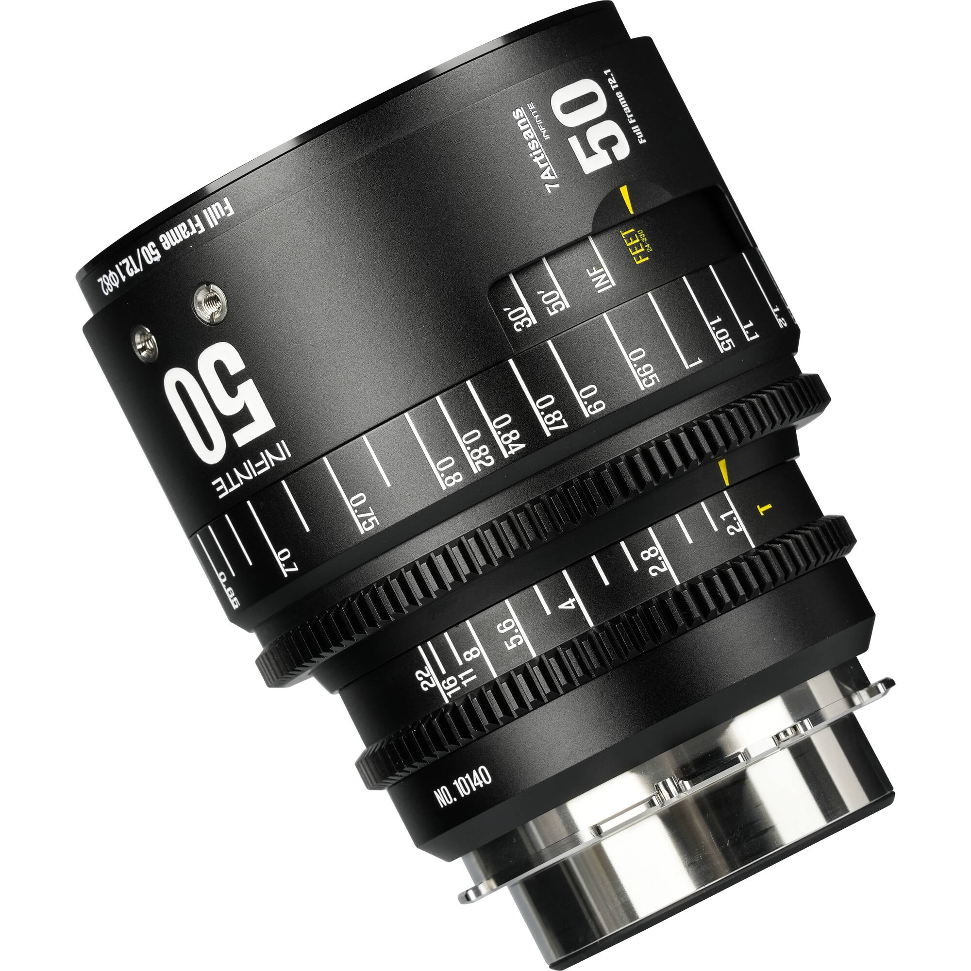 7Artisans INFINTE 50mm T2.1 Ciné Objectif (ARRI PL, Noir)