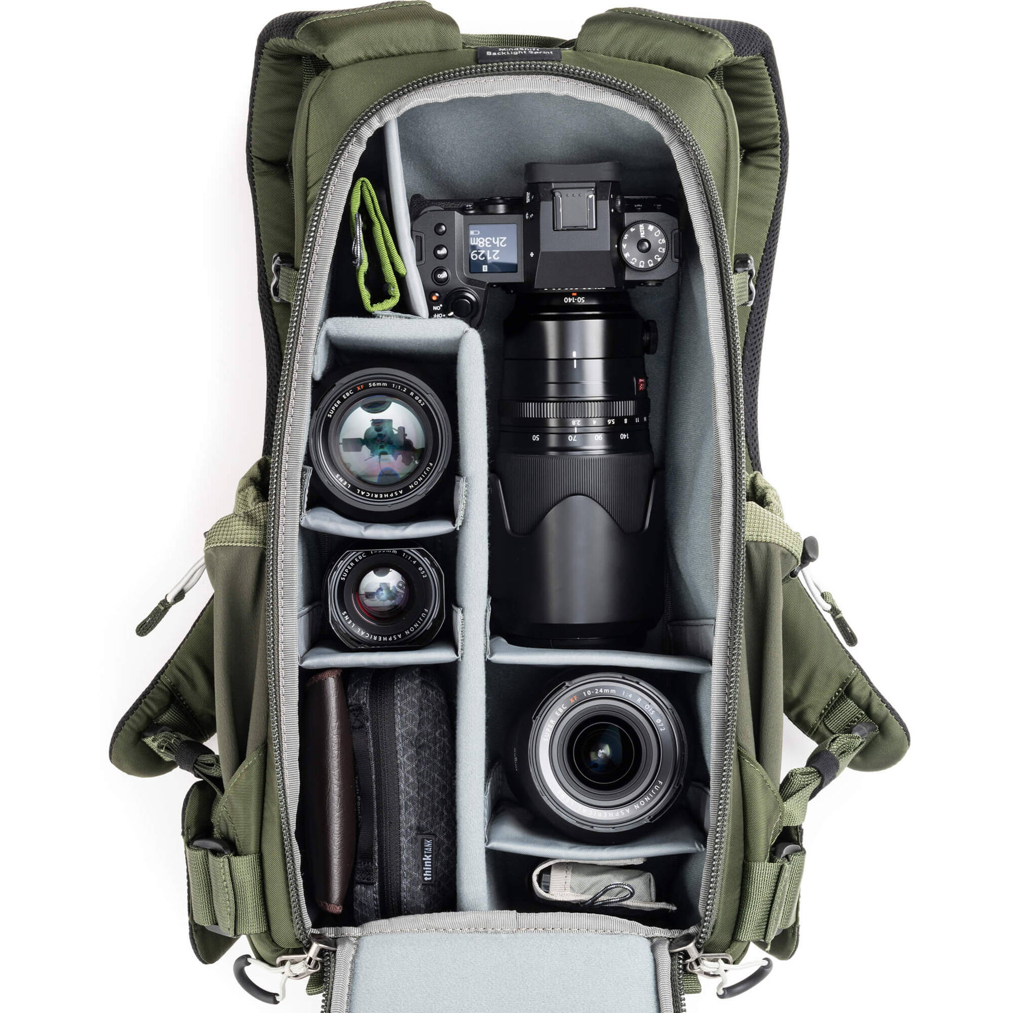 Think Tank MindShift Gear Backlight Sprint Sac à dos (Vert Montane, 15 L)