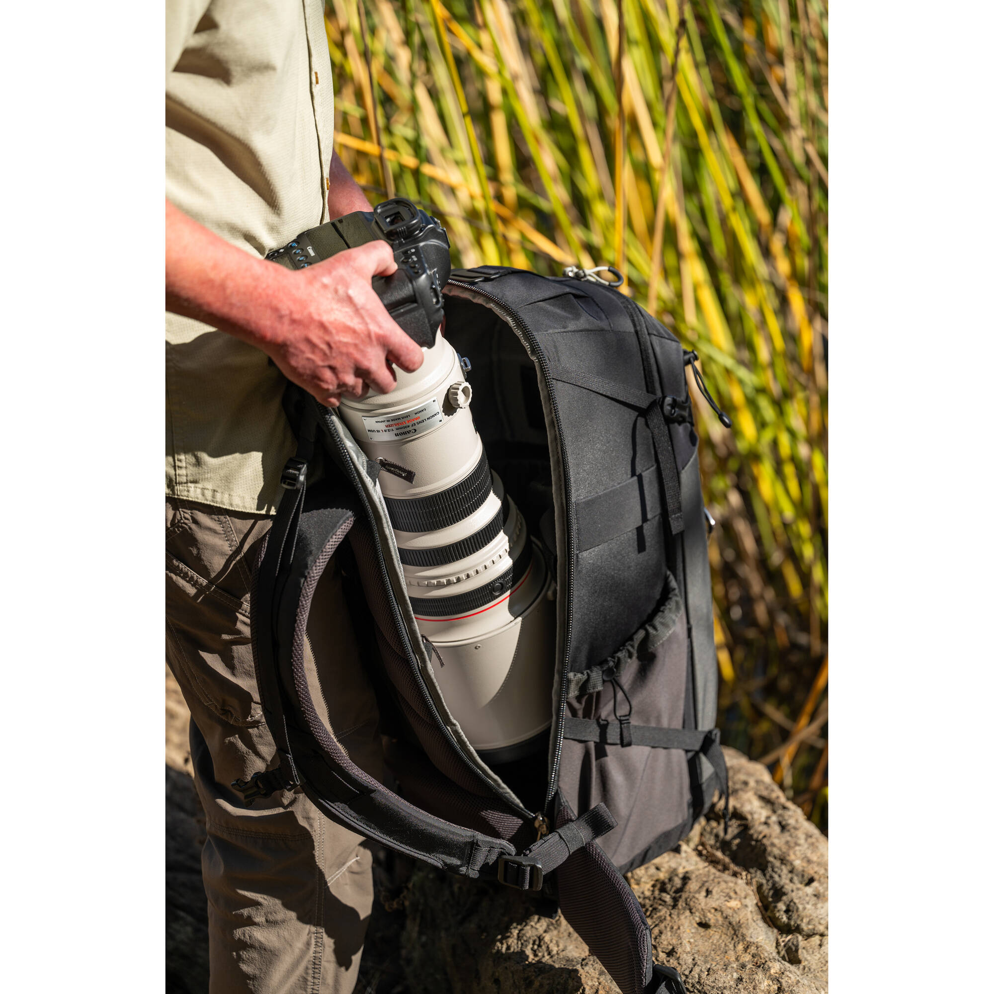 Think Tank Photo BackLight Long Lens Backpack (Slate Black)