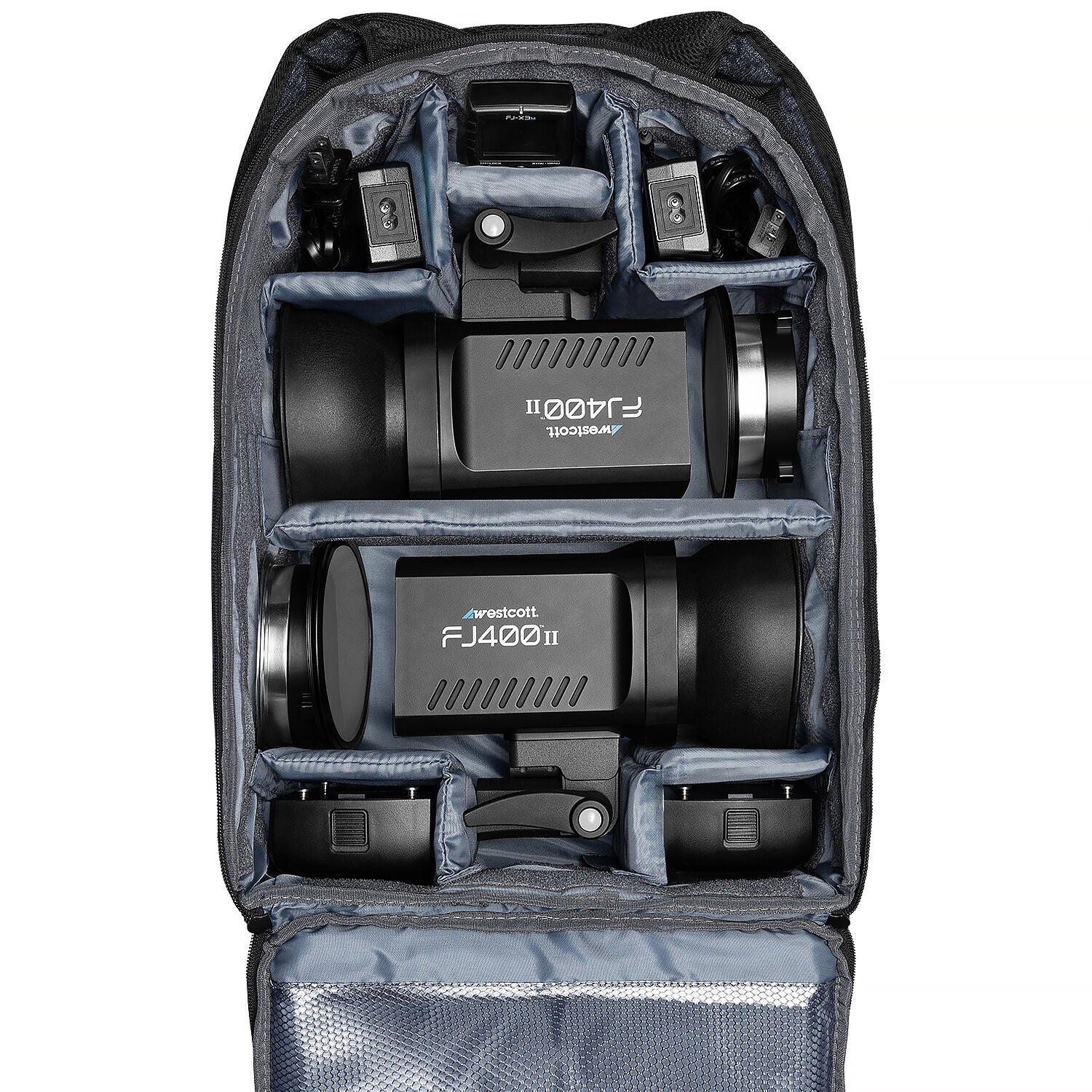 Westcott FJ400 II 400Ws Touchscreen Strobe with FJ-X3 S Trigger for Sony (2-Light Backpack Kit)