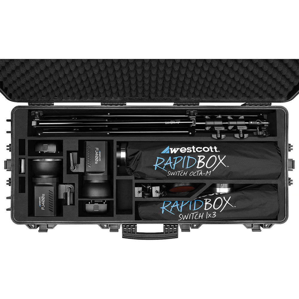 Westcott FJ400 II 400Ws Touchscreen Strobe with FJ-X3 S Trigger for Sony (2-Light Hard Case Kit)