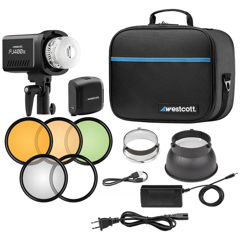 Westcott FJ400 II 400Ws Touchscreen Strobe with FJ-X3 S Trigger for Sony (Newborn Portrait Kit)