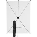 Westcott X-Drop Wrinkle-Resistant Backdrop - High-Key White Kit (5' x 7')