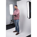 Westcott X-Drop Wrinkle-Resistant Backdrop Kit - High-Key White Sweep (5' x 12')
