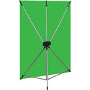 Westcott X-Drop Wrinkle-Resistant Backdrop - Chroma-Key Green Kit (5' x 7')