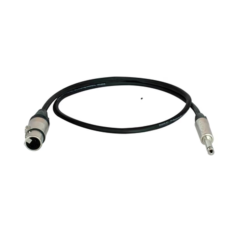 Digiflex 3 Foot NK2/6 Adapter Cable -XLR F to Mono Phone Plug