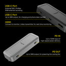 Tilta Khronos USB-C Hub for Universal Smartphone Case - Space Gray