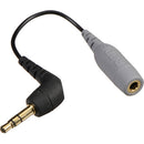 Rode SC3 3,5 mm Trrs Femelle à 3,5 mm Câble adaptateur masculin TRS à angle droit - boîte ouverte