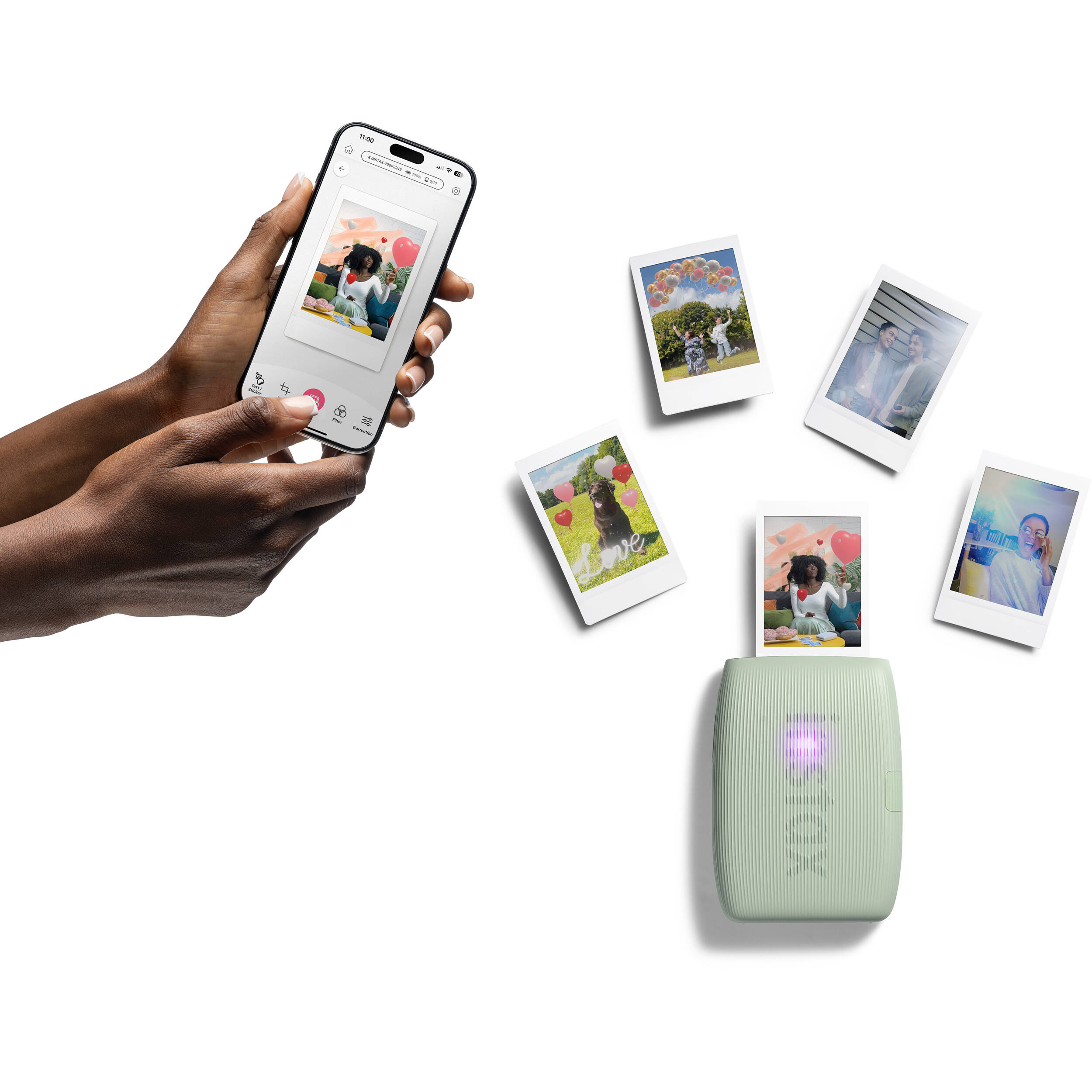 Fujifilm INSTAX MINI Link 3 Smartphone Printer (Sage Green) 600024049