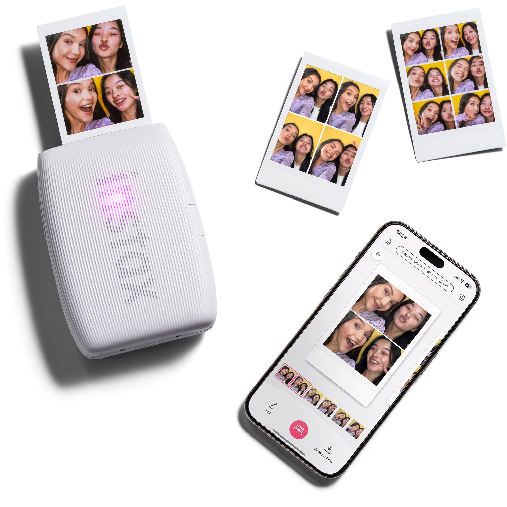 Fujifilm INSTAX MINI Link 3 Smartphone Printer (Clay White)