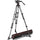 MANFROTTO 608 Nitrotech Fluid Video Head and Carbone Fiber Twin JEG trépied avec entretoise au sol