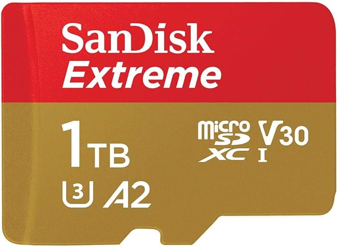 Sandisk Extreme Micro SDXC 1TB 160MB/s UHS-I U3 V30 A2 Memory Card