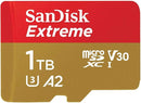 Sandisk Extreme Micro SDXC 1TB 160MB/s UHS-I U3 V30 A2 Memory Card