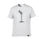 EP short sleeve cotton T-shirt with Podcast Mic - White - Size M