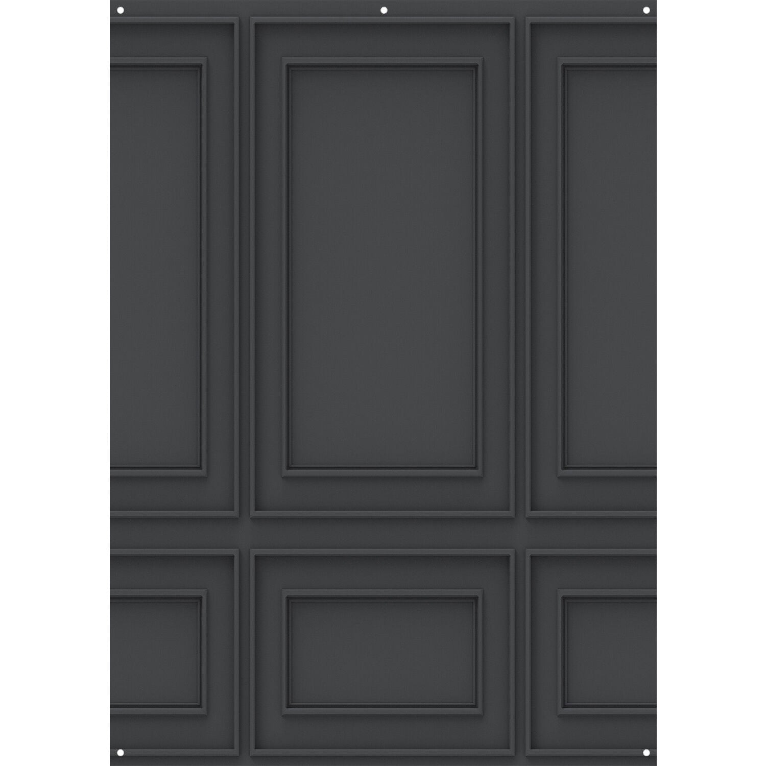 Westcott X-Drop Lightweight Canvas Backdrop - Dark Wall Molding (5' x 7')