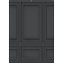Westcott X-Drop Lightweight Canvas Backdrop - Dark Wall Molding (5' x 7')