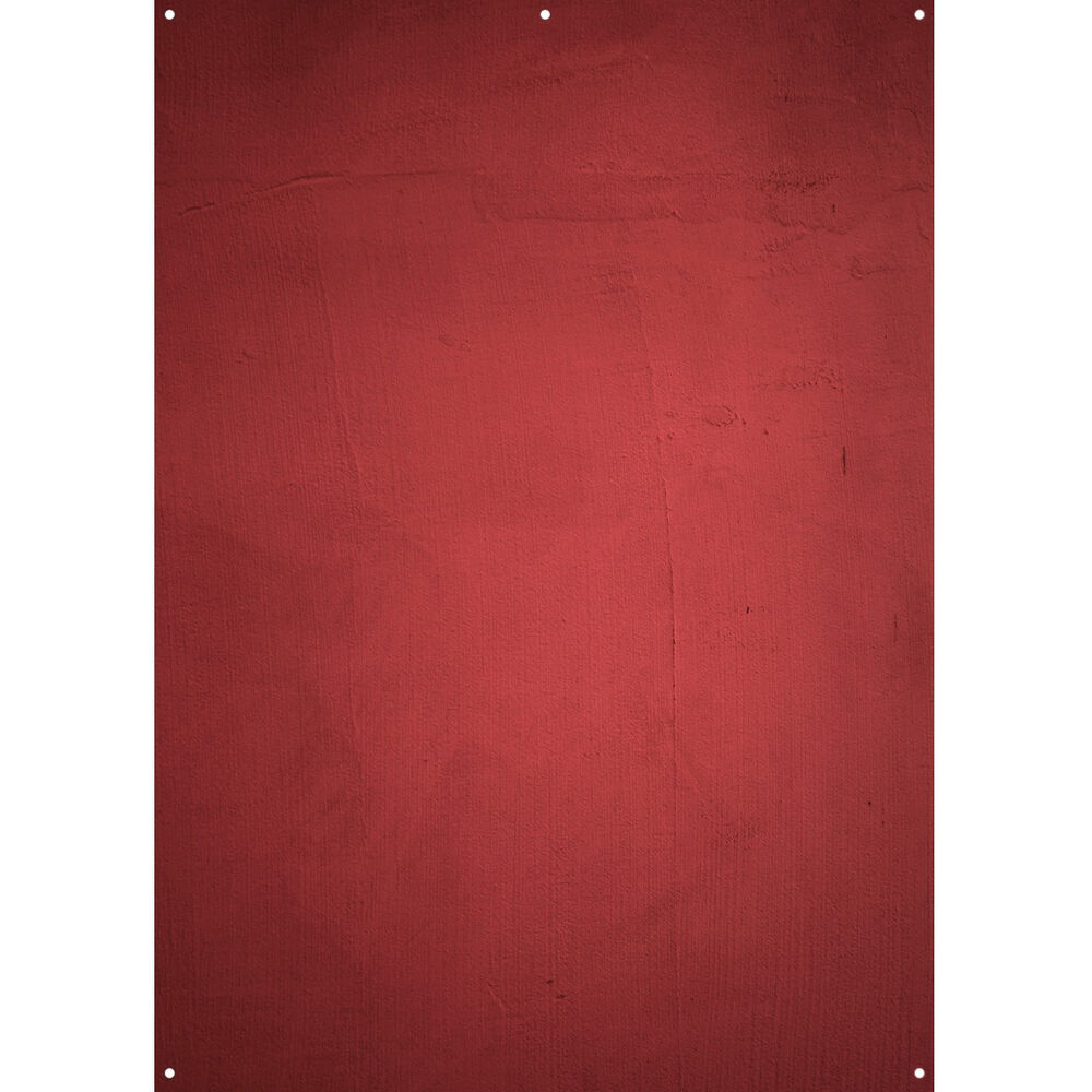 Westcott X-Drop Lightweight Canvas Backdrop - Aged Red Wall (5' x 7')