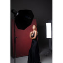 Westcott X-Drop Lightweight Canvas Backdrop - Aged Red Wall (5' x 7')