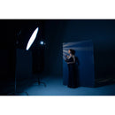 Westcott X-Drop Vinyl Backdrop - Blue Concrete (5' x 7')