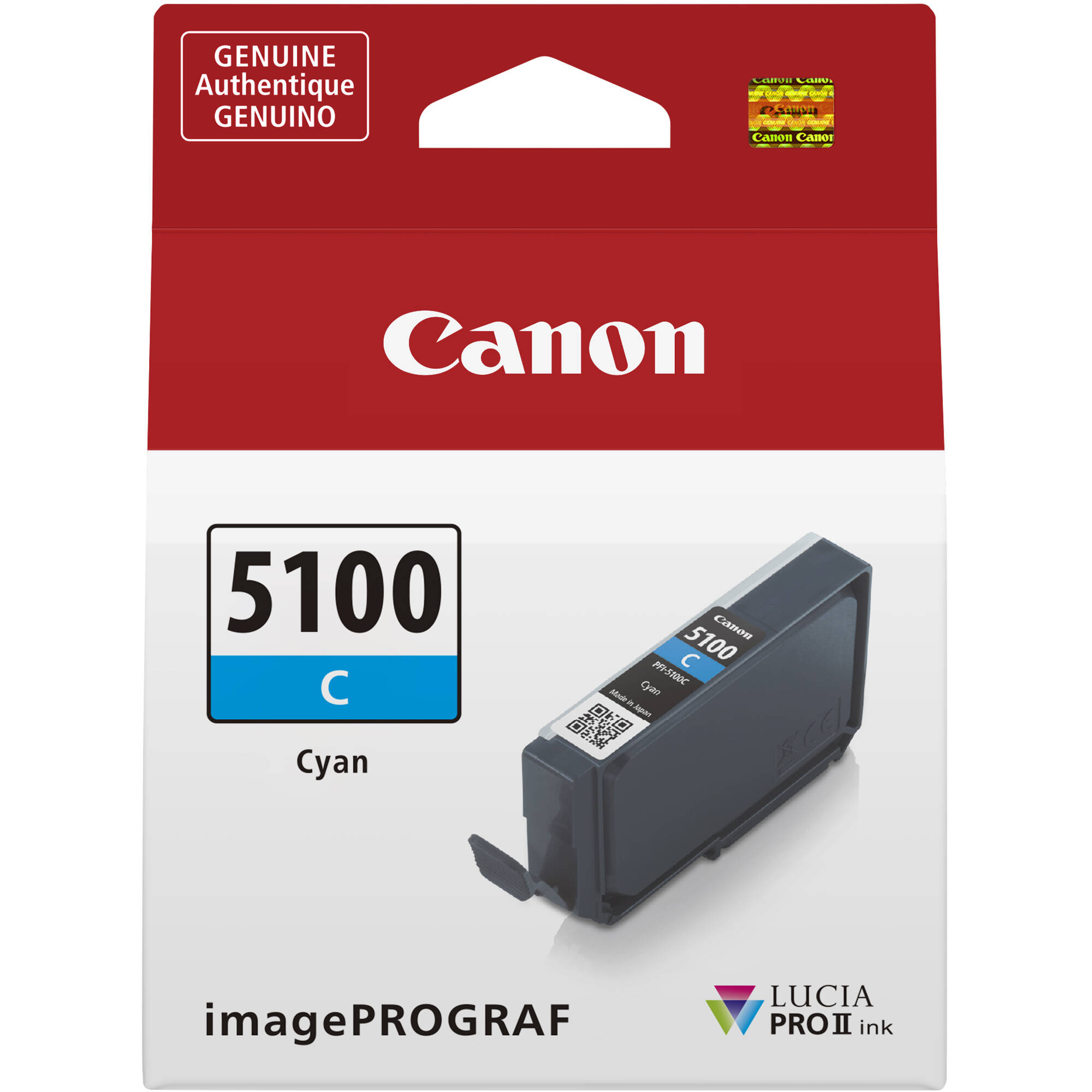 Canon PFI-5100 LUCIA PRO II Cyan Ink Tank (14.4mL)