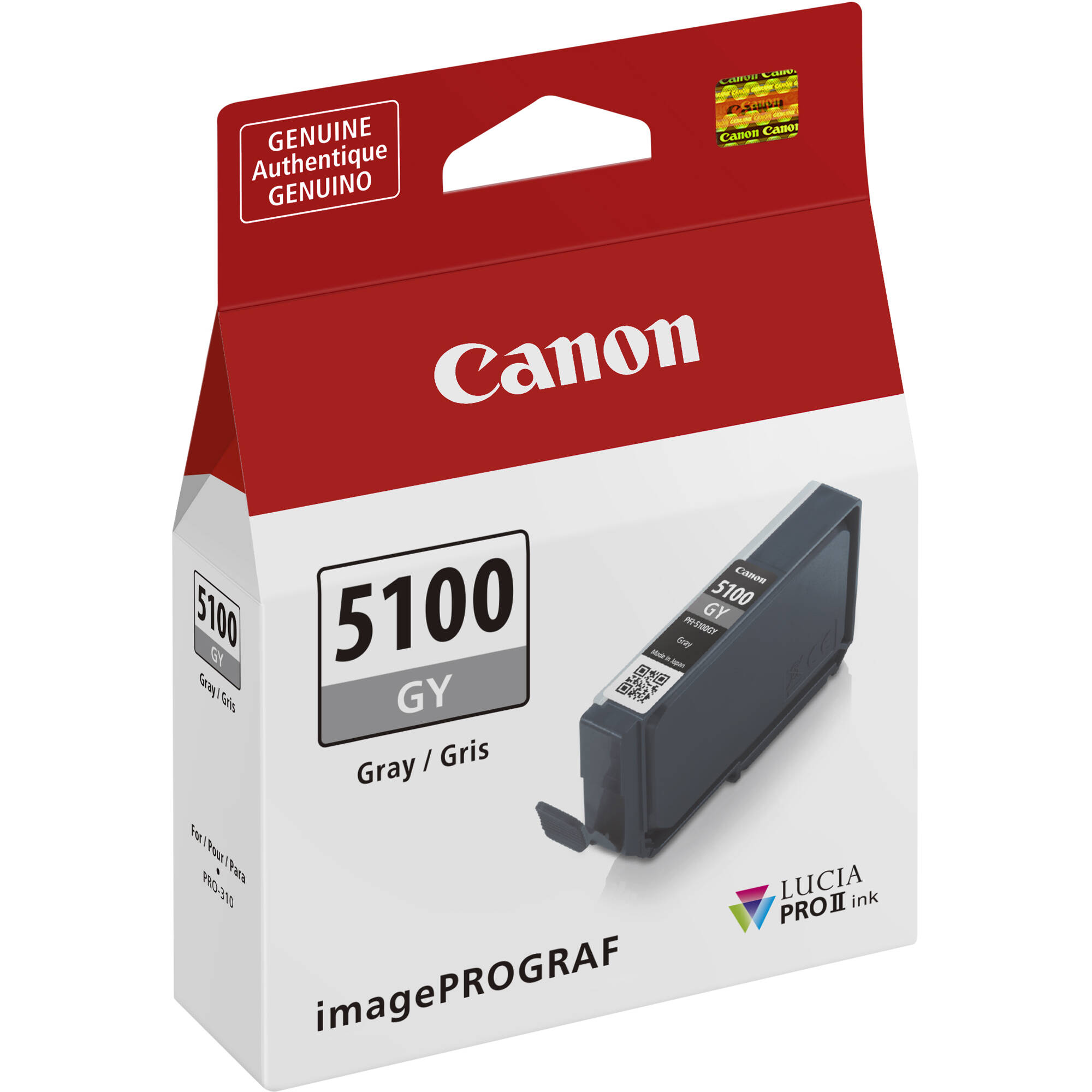 Canon PFI-5100 LUCIA PRO II Gray Ink Tank (14.4mL)