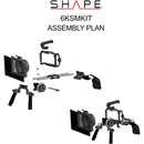 SHAPE Kit de montage à l'épaule pour le cinéma blackmagique caméra 6K, 6K Pro et 6K G2
