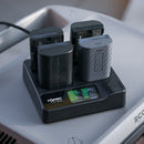 Accsoon TOPRIG 100W 4-BAY LP-E6 Charger rapide