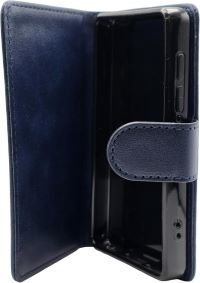 Samvix Leather Case for Music Q5 -Blue