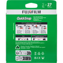 FUJIFILM QuickSnap Flash 400 One-Time-Use Disposable Camera (27 Exposures, 2-Pack)