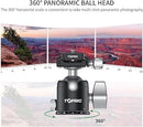 ACSSOON BH-01 Toprig Center Ball Head avec libération rapide