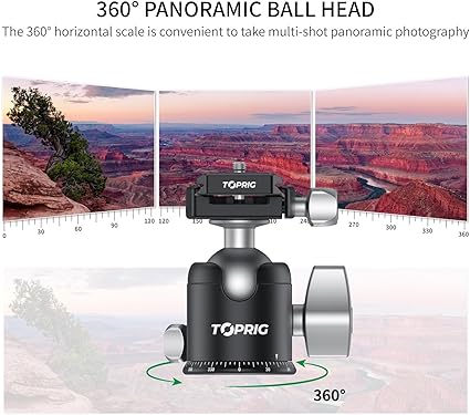 Accsoon BH-01 Toprig Center Ball Head with Quick Release