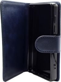 Samvix Leather Case for Music Q5 -Blue