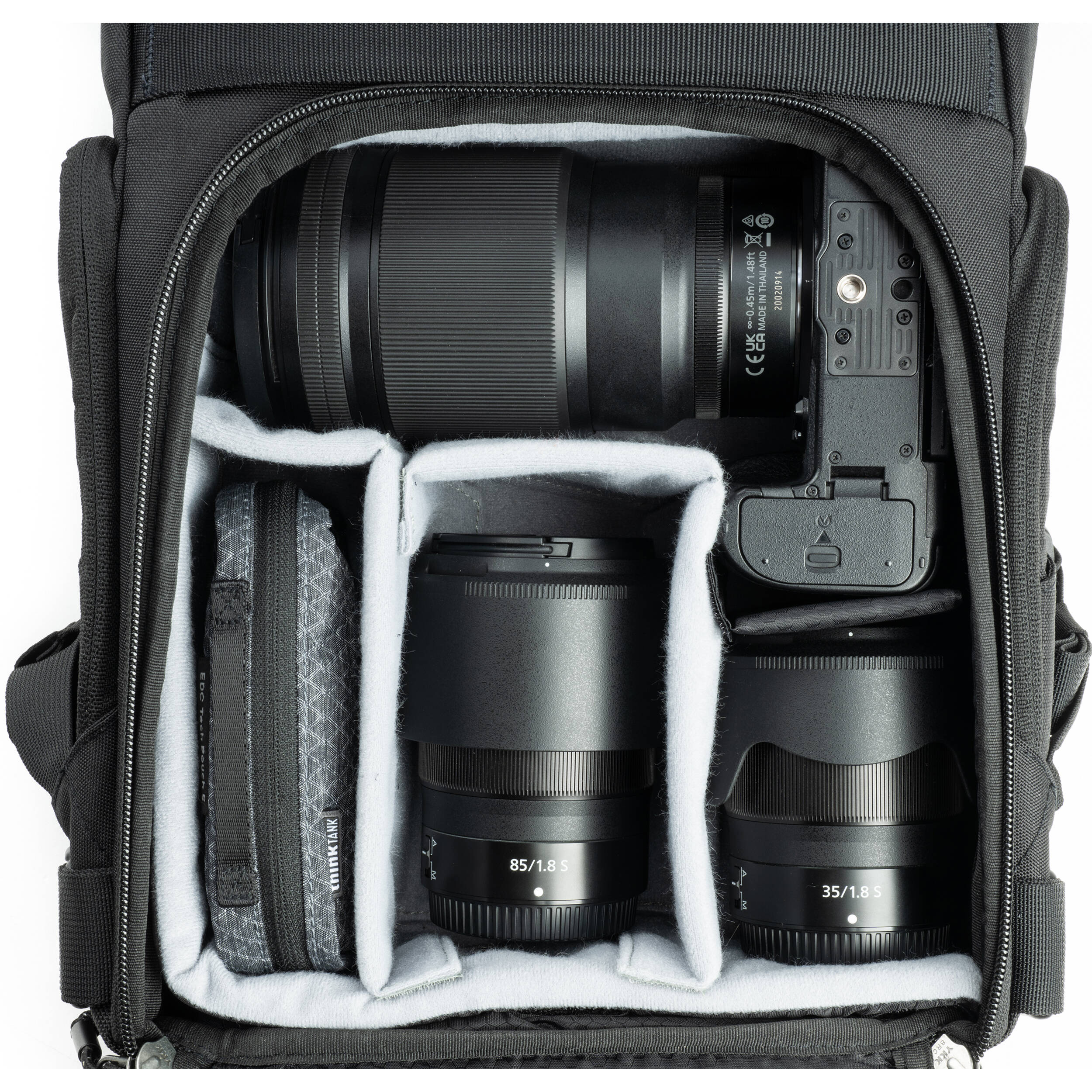 Think Tank Photo FocusPoint Rolltop Camera Backpack (Asphalt Black, 22 L)