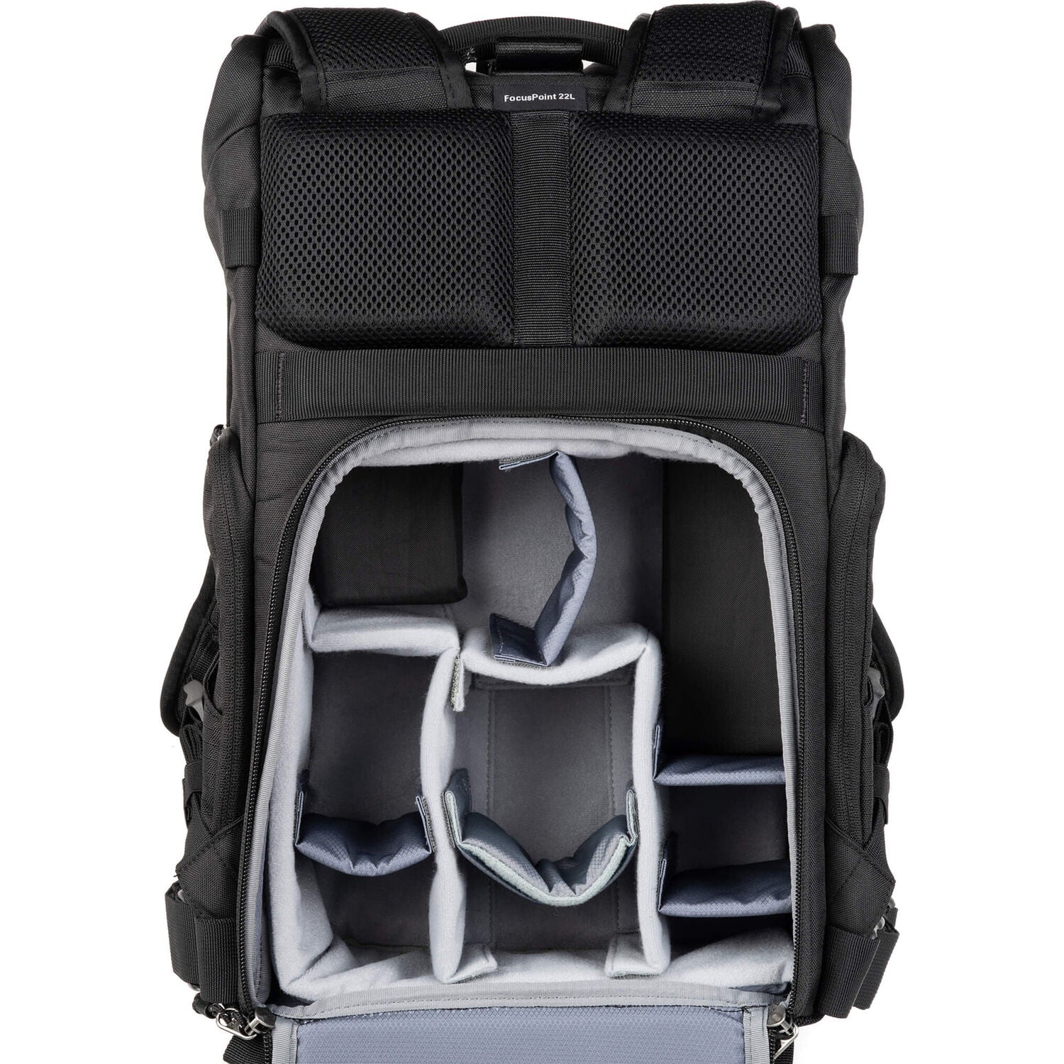Think Tank Photo FocusPoint Rolltop Camera Backpack (Asphalt Black, 22 L)
