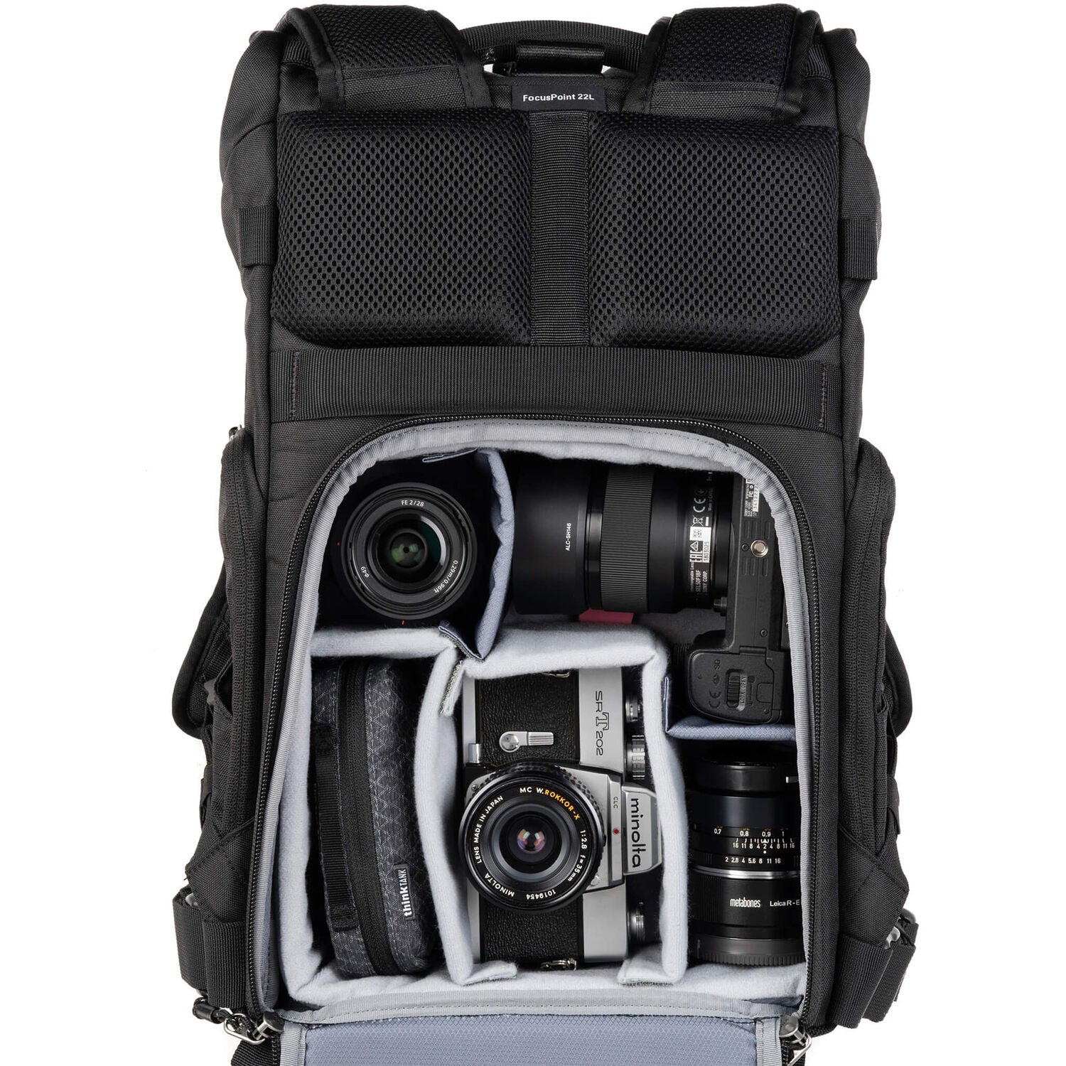 Think Tank Photo FocusPoint Rolltop caméra Sac à dos (Urban Rust, 22 L)