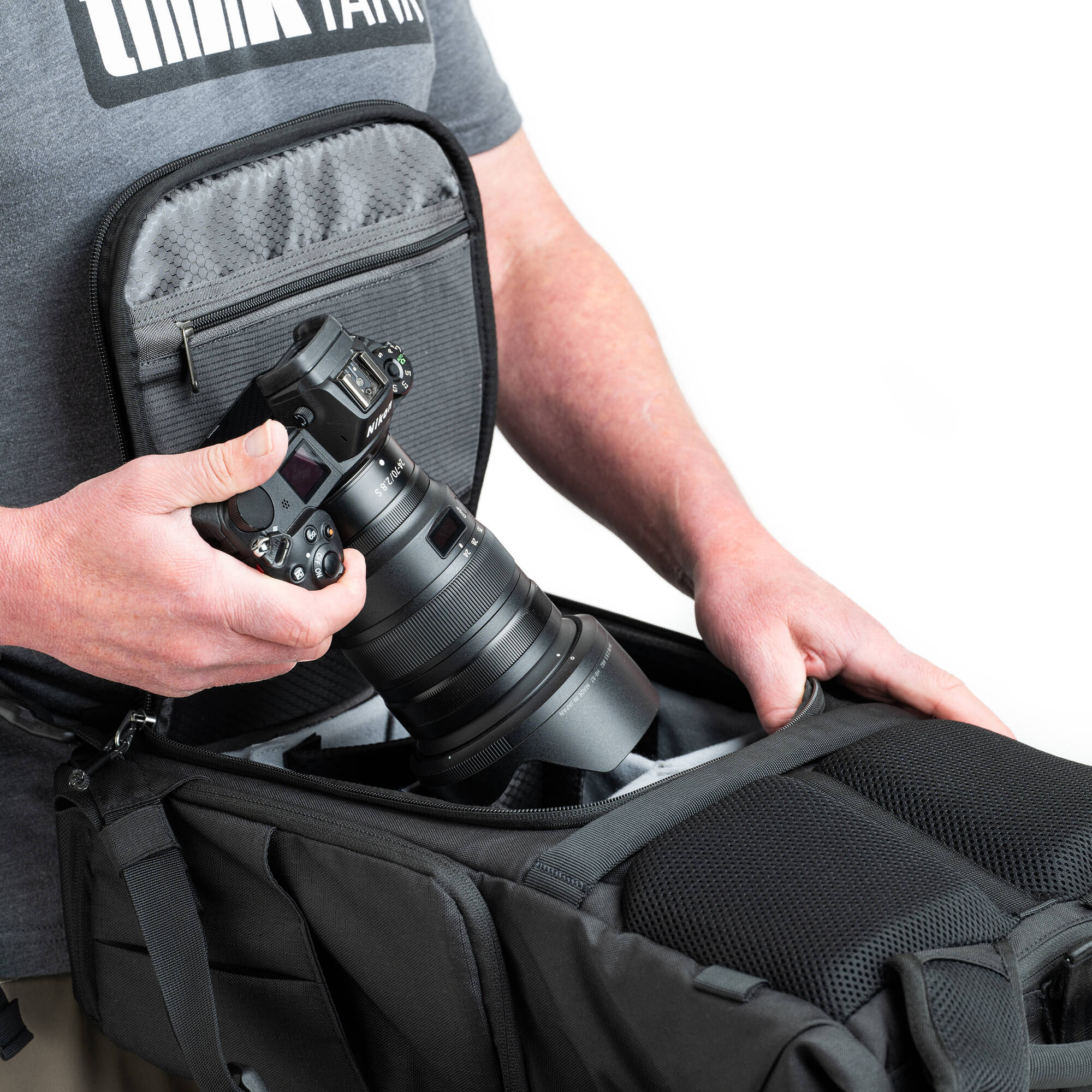 Think Tank Photo FocusPoint Rolltop caméra Sac à dos (Urban Rust, 30 L)
