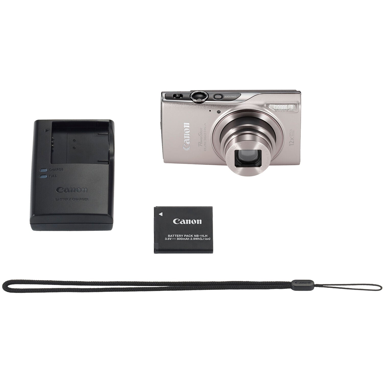 Canon PowerShot ELPH 360 HS A Digital Camera (Silver)