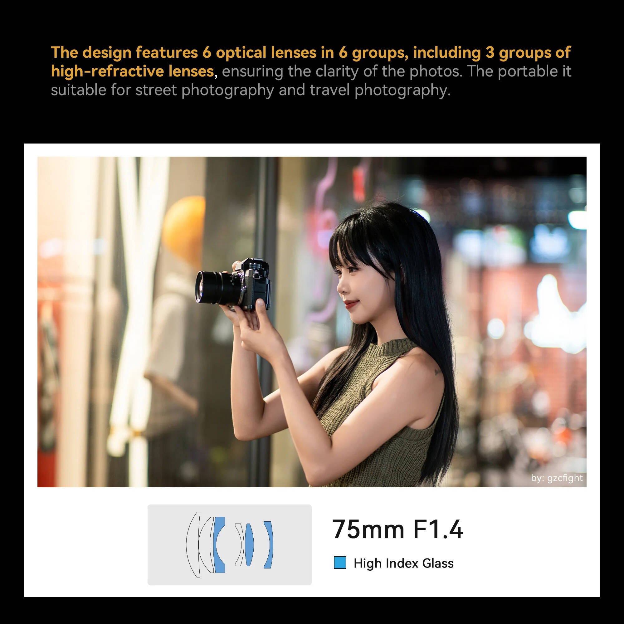 7Artisans 75mm f/1.4 Objectif (Canon RF)