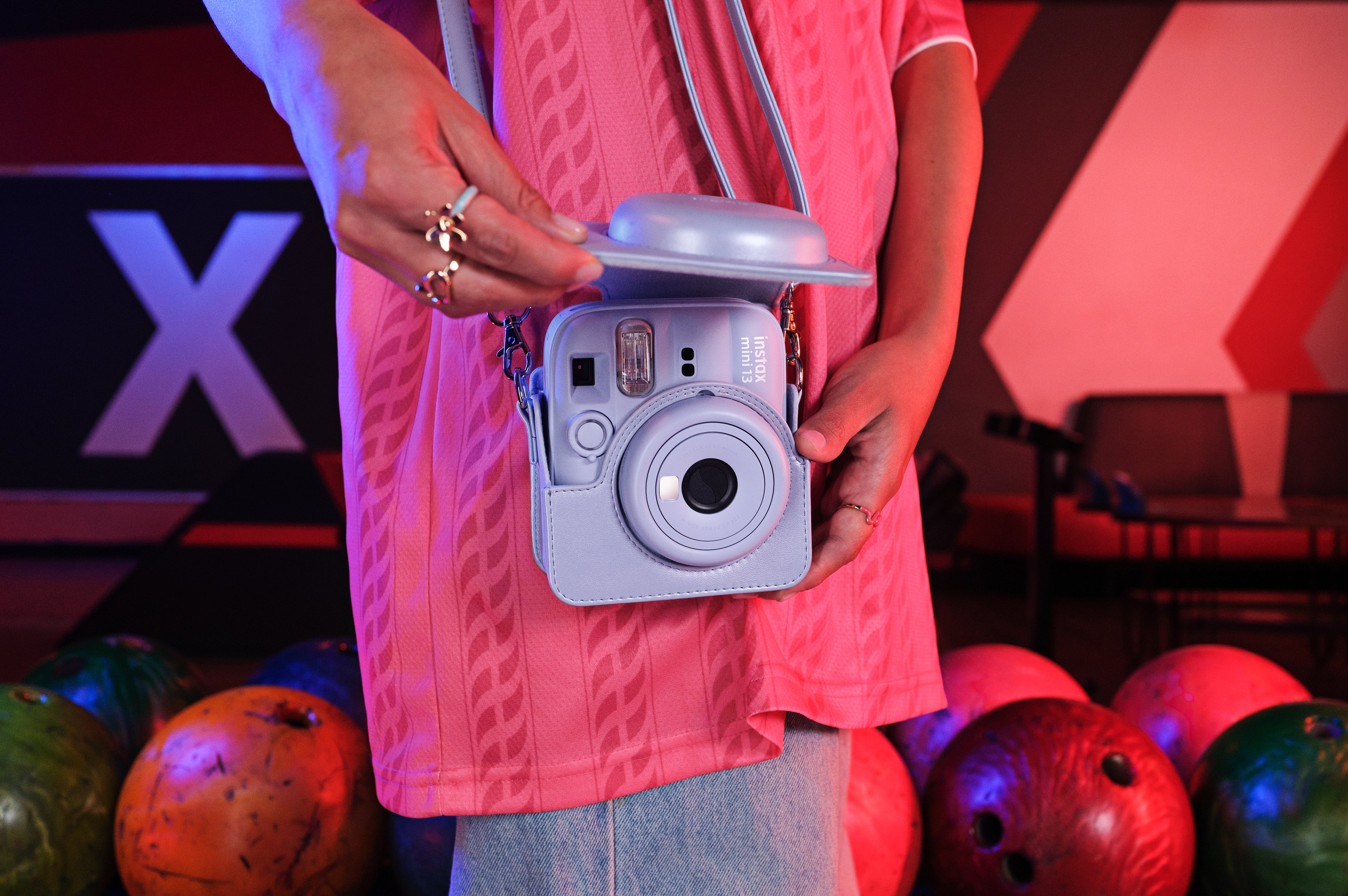 FUJIFILM instax mini 13 instant camera case - Frost Blue