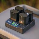 Accsoon TopRig 100W 4-Bay NP-FZ100 Fast Charger