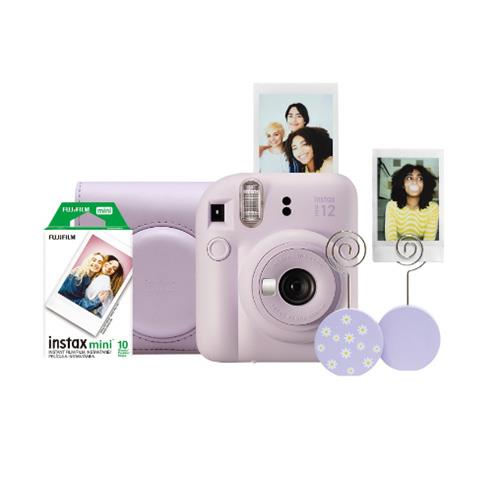 FUJIFILM INSTAX MINI 12 Instant Film Camera  - Lilac Purple Gift Set