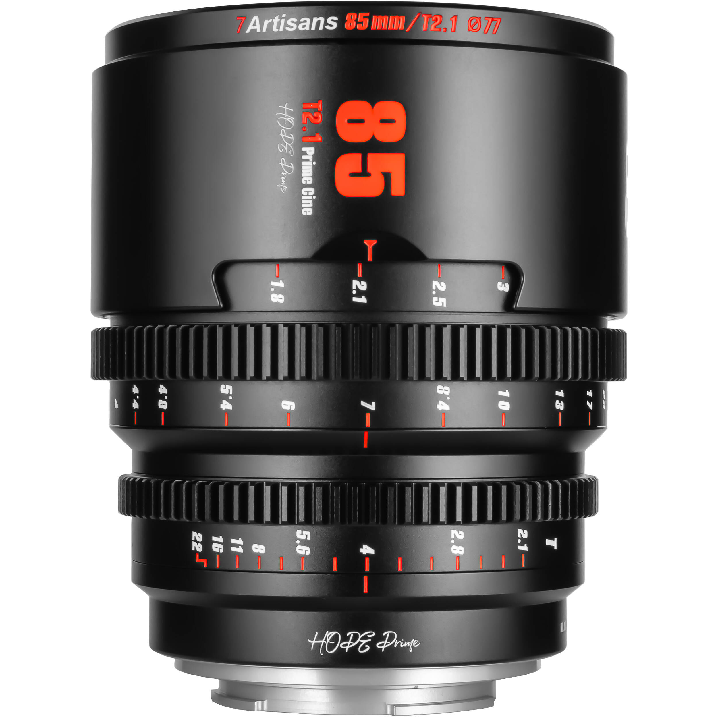 7Artisans 85 mm t2.1 Sony (Mount E) - noir