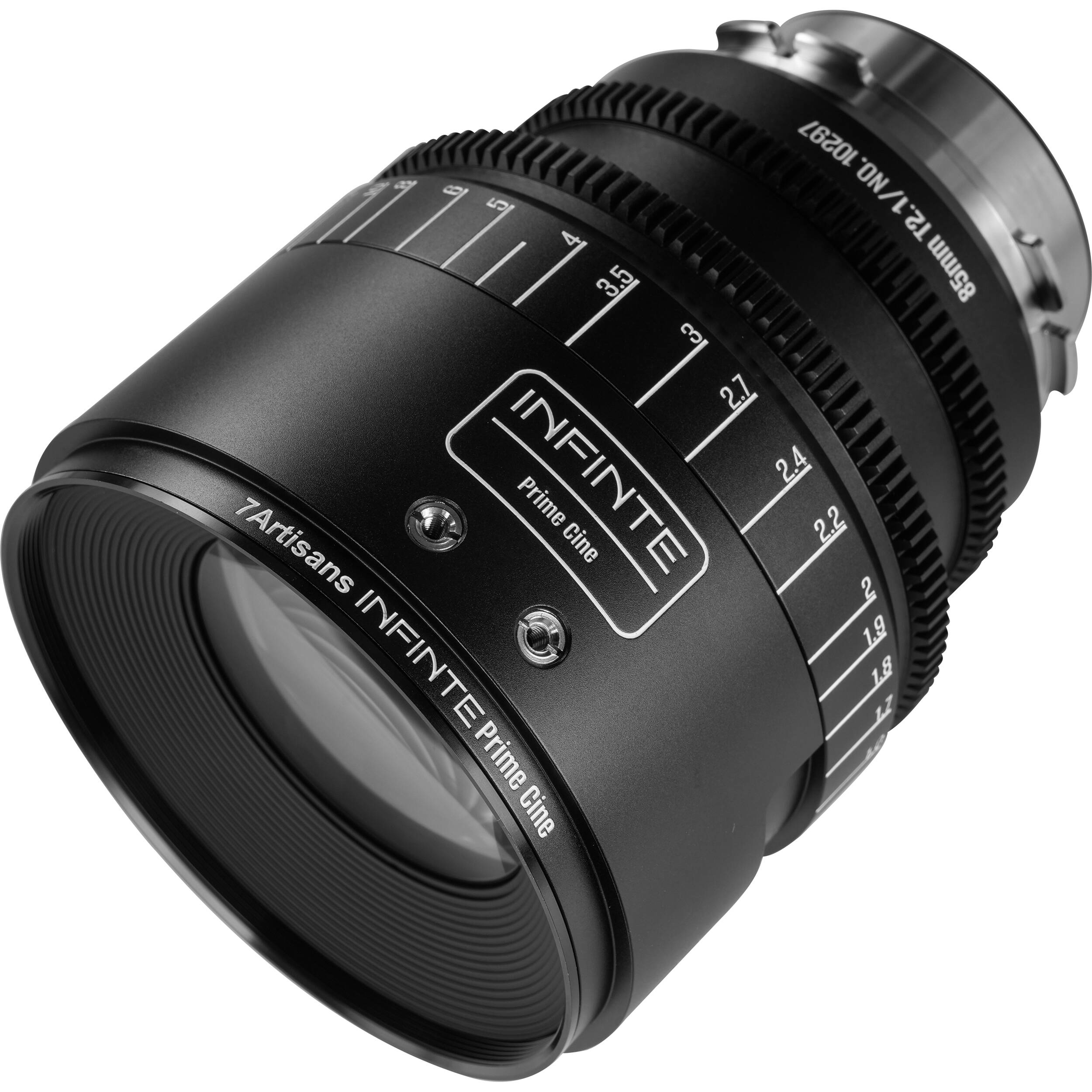 7Artisans INFINTE 85mm T2.1 Ciné Objectif (Canon EF, Noir)
