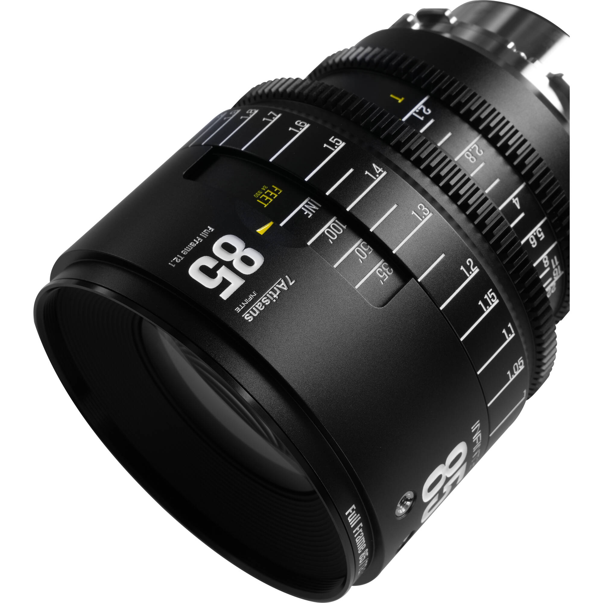 7Artisans INFINTE 85mm T2.1 Ciné Objectif (Canon EF, Noir)
