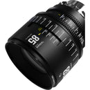 7Artisans INFINTE 85mm T2.1 Ciné Objectif (Canon EF, Noir)