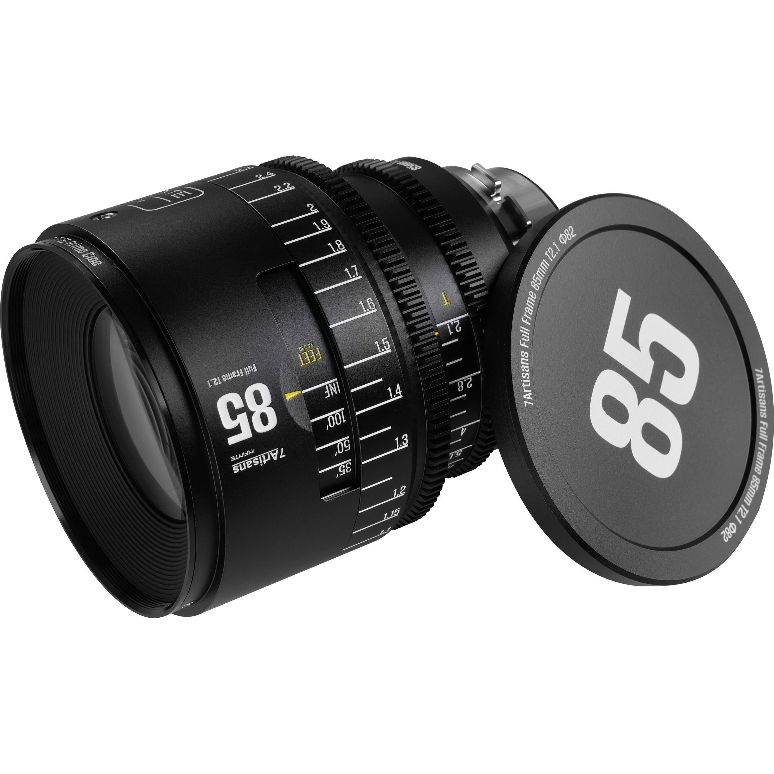 7Artisans INFINTE 85mm T2.1 Cine Lens (ARRI PL, Black)